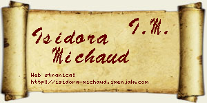 Isidora Michaud vizit kartica